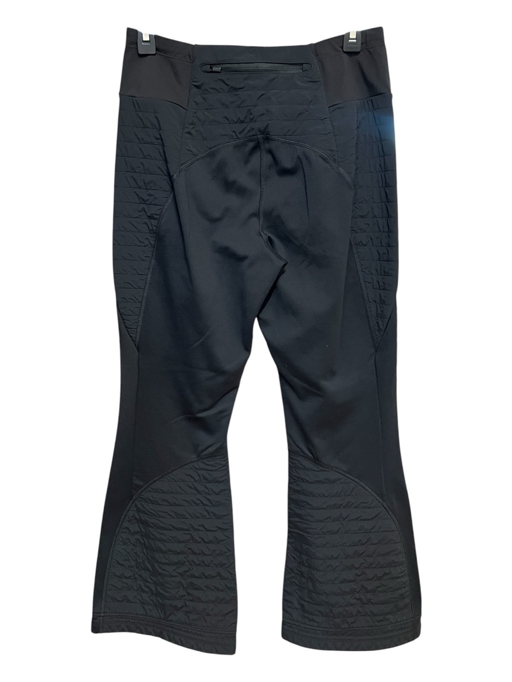 EUC Athleta Peak Hybrid Fleece Flare Black Pants | Size Medium - Picture 6 of 11